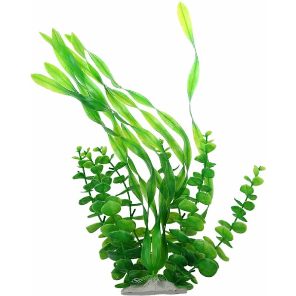 Til plastfisketank dekorative planter 16 tommer højde grøn