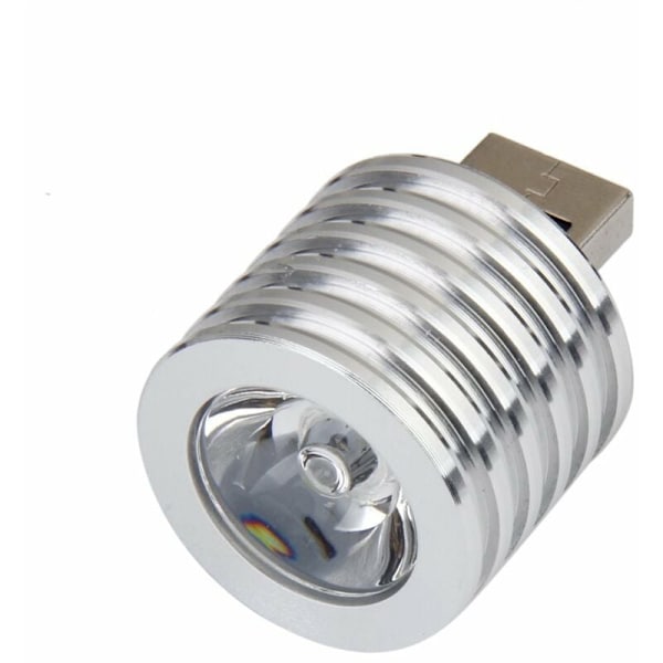Sähköinen alumiinitaskulamppu 3W USB LED-taskulamppu: valkoinen