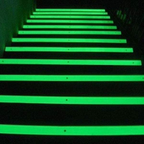 3mx15mm Luminous Tejp Självhäftande Nattseende Glöd I Mörker Säkerhetsvarning Tejp Heminredning Tejp 1st