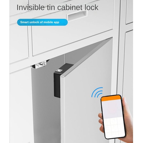 Hulfri Skuffe Lås Bluetooth Usynlig Skab Lås Locker Lås Elektronisk Smart Lås Smart Skab Lås