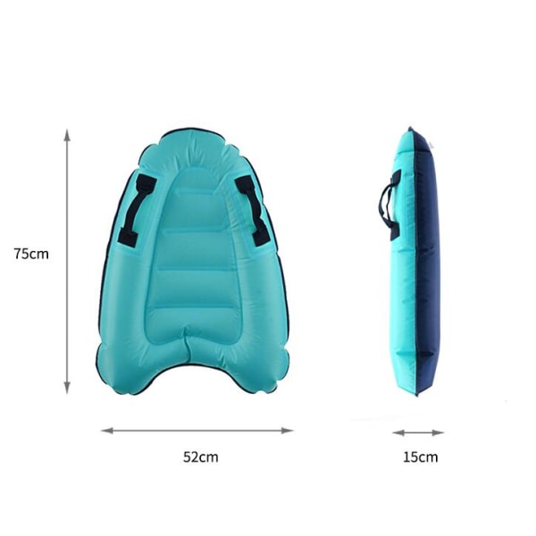 Poiju, uima-allasrintaliivit, ulkona kannettava puhallettava surffiwakeboard (sininen)