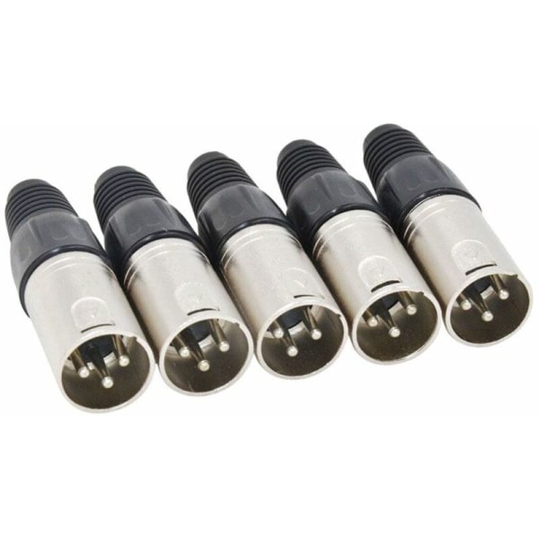 10 stk. 3-polet XLR loddeforbindelse 5 han-stik 5 mikrofonforbindelse lydjack