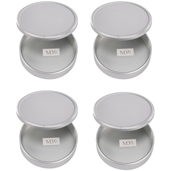 4X Metal Body and Lens Back Cap Set for M39 Ltm Mcm39S (Silver)