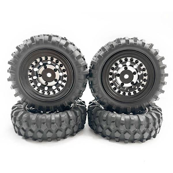 55mm 360G 1,3 tums Beadlock-hjul med mässingsring för 1/24 RC Crawler Car Axial SCX24 FMS FCX24 Enduro24 Uppgraderingar,1