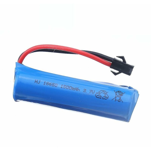 3.7v 1500mah 18650 Li-ion batteri + lader for Q85 Q70 Rc helikopter flymaskiner bilbåt pistol leketøy 3.7v batteri Sm plugg