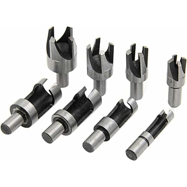 8pcs Cork Drill Bits Wood Plug Cutting Tool Carbon Steel Claw Cylinder Tenon Drill Bit Woodworking, 6mm 10mm 13mm 16mm -