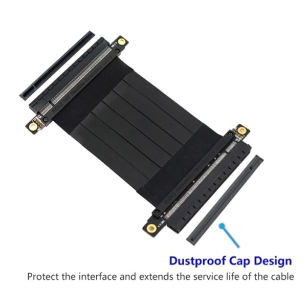 PCI-E 16X joustava jatkokaapeli, naaras-naaras jatkokaapeli 20 cm
