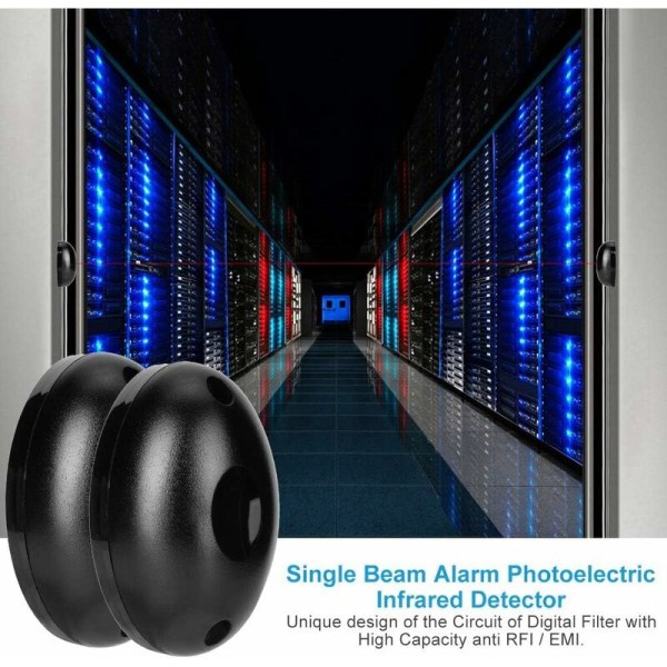 Rörelsedetektor, 1 par infraröd infraröd detektor Dörrfönstertjuvdetektor Vattentät dörr Enkelt larm