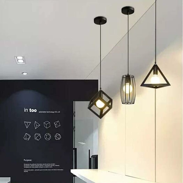E27 Hengelampeholder, E27 Hengelampetilbehør, E27 Hengelampetilbehør med 1,5 m kabel, for bar, kafé, klesbutikk, hjem, hotell (