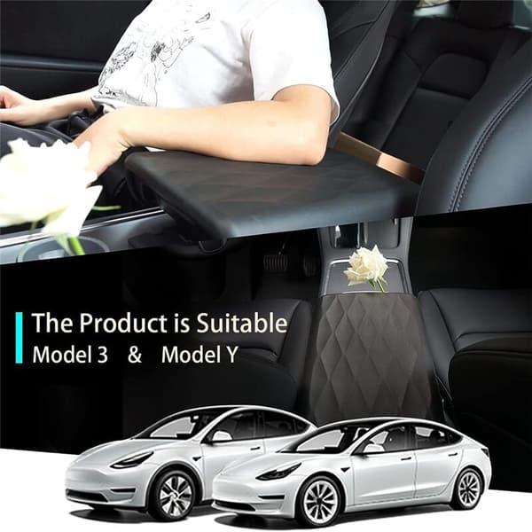 For Model 3 Y 2017-2022 Midtkonsolldeksel - Tilbehør Armlenesboks Pudebeskytter