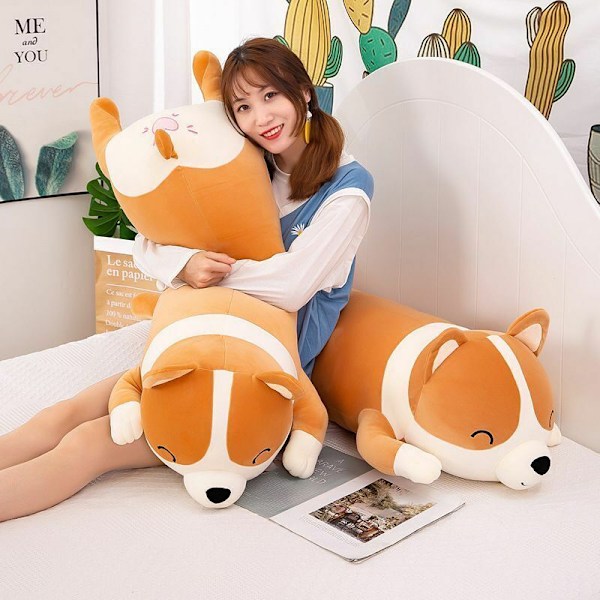 Corgi-koiran suuri jättimäinen Squishmallow -pehmolelu tyyny täytetty eläin