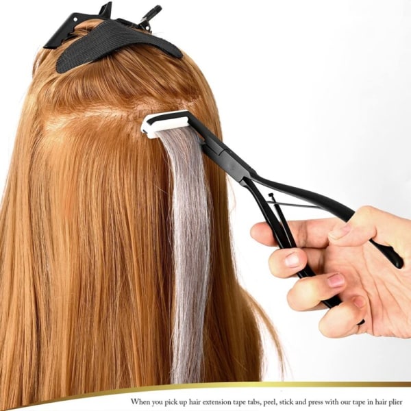 Tape in Hair Extensions Tenger Flat Surface Extensions Rustfritt Stål Tape Sealing Clamp Tenger Verktøy