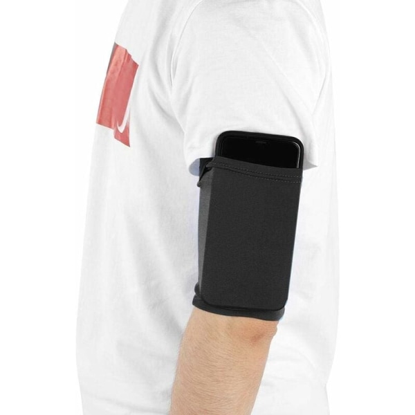 Keenso Sports Sleeve Arm Band, 3 färger andningsbar armband sleeve telefonhållare telefonarmband för mobiltelefon svart