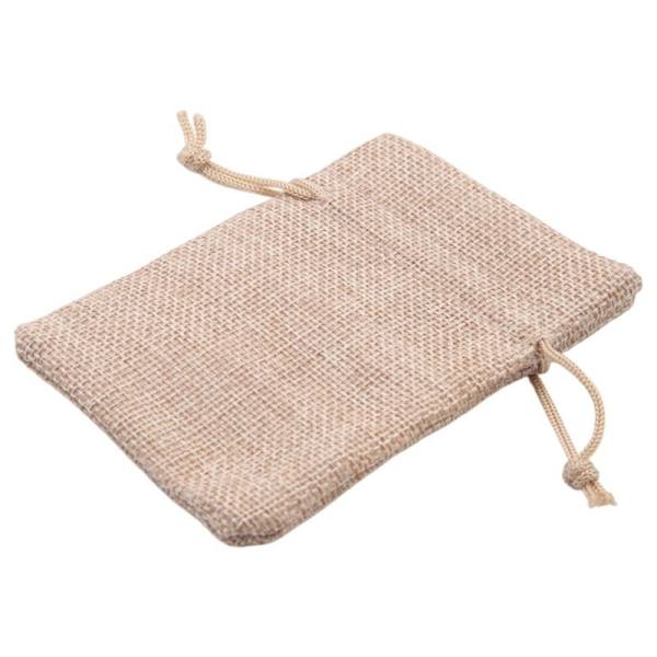 20 st små tygpåsar med dragsko, 7,6 x 10,2 cm små tygpåsar, återanvändbara för tepåsar