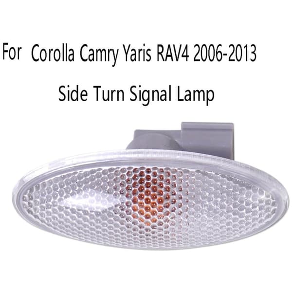 2X Bil Side Blinklys Lys Lampe 12V - Mud Dynamisk Lys Sidelys for Yaris 2006-2013