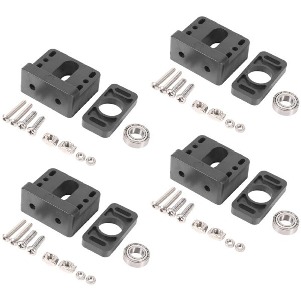 4X Aluminium Z-Gevindstang Fastgørelsesblok 3D Printer Fastgjort til -10 3 Z-Stang Leje Beslag