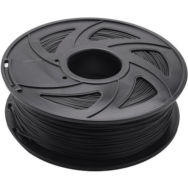 Sort 1 kg filament 1,75 mm forbrugsvarer gummi plast 3D materiale 3D fiber filament 1,75 3D Impressora filament til udskrivning