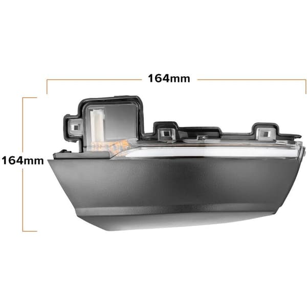 2 stk. Dynamisk Blinklys LED Sidespejl Blinklys Blinklys Repeater Lys Til- MK5 6R 6C 2009 -2017