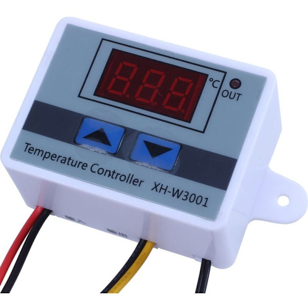 XH-W3001 All-Purpose LED Temperaturkontroller DC12V Digital Thremostat med Sensor 2-Fase Oppvarming og Kjøling Modus