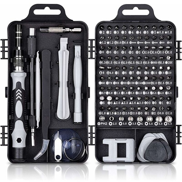 115-i-1 Precisionsskruvmejselset, Bärbar Precisionsskruvmejselset Magnetisk Skruvmejsel Reparationsverktyg för Dator/Laptop/iPhone/Glasögon/Wa