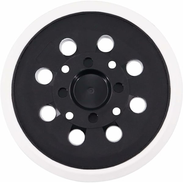 125 mm Slibeskive med Krog og Løkke 8 Huller Kompatibel med Bosch PEX 300/400 AE Excentrisk Slibemaskine (Hvid)