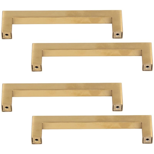4 huonetta. 12x12x193mm Kulta ruostumaton teräs keittiön kaapin ovenkahva Kaapin vaihto kahvat