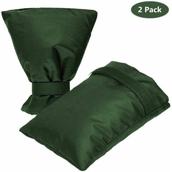 Utomhuskransskydd, 2-pack utomhuskransskydd, förtjockat utomhuskransskydd från frysning, vattentätt, grönt