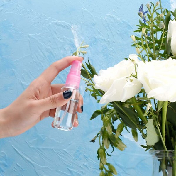 6 stycken påfyllningsbara sprayflaskor med fin dimma, klara plastsprayflaskor - 30 ml