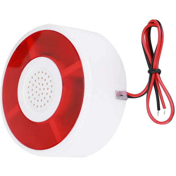 DC 12V LED Blinkende Lampe Sikkerhedsalarm Strobe Signal Advarselslys Sirene-