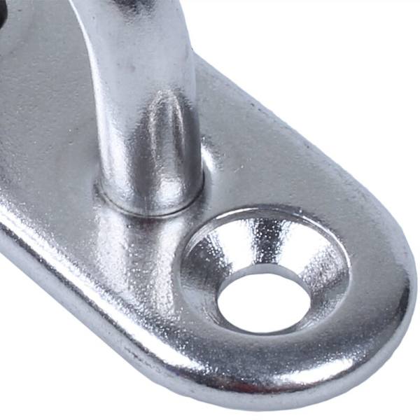 4 stk 5mm 304 Rustfritt Stål Ovalt Øye Plate Klips Ring Haken