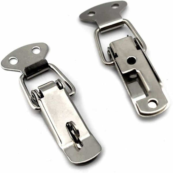 Pieces Lever Latch Spring Latch Toggle Rostfritt Stål - Silver HS-009 HIASDFLS