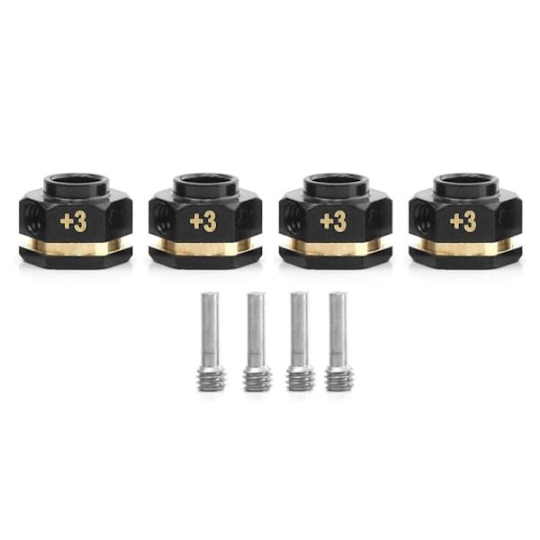 Hex Hub Extensions RC Messingavstandsstykker Hjul for Extension Drive Adapter TRX4 TRX6 Hjul (+3mm Tykkelse)
