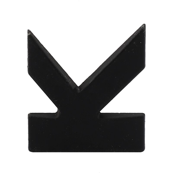 3D DIY Metalinen Aakkosten Auton Kirjainmerkki Tarra Tarra, Musta - K
