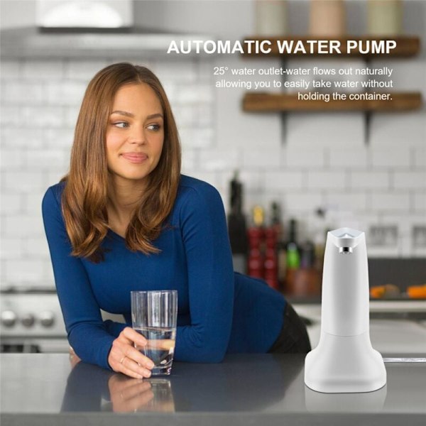 Elektrisk flaskpump Automatisk dispenser USB-laddning Automatisk strömbrytare Pump Vattenautomater
