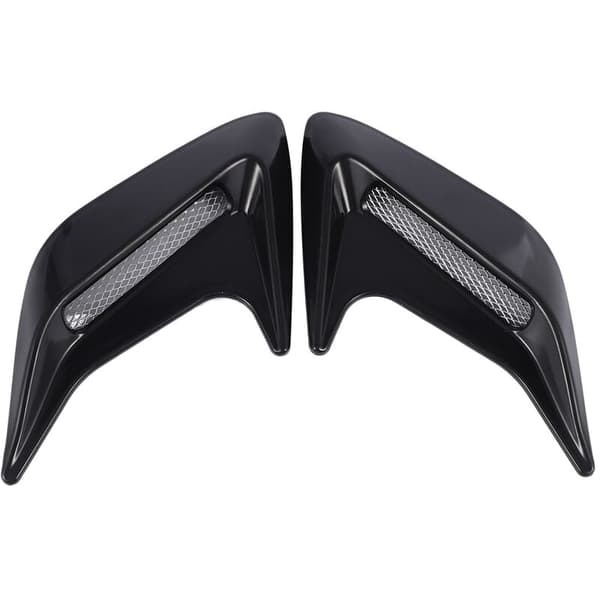 2 stk Universal Car Auto Side Vent Air Flow Mud Intake Sticker Svart