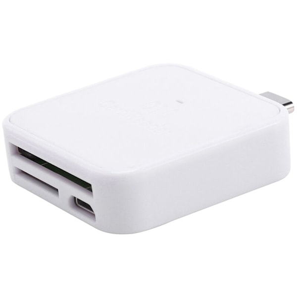 Usb 3.1 Typ C -Sd Tf-kortläsare Otg-adapter för smartphone surfplatta kortläsare vit