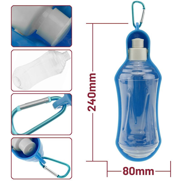 Kantava Koiran Vedenpullo Suihkulähteellä 500 ml
