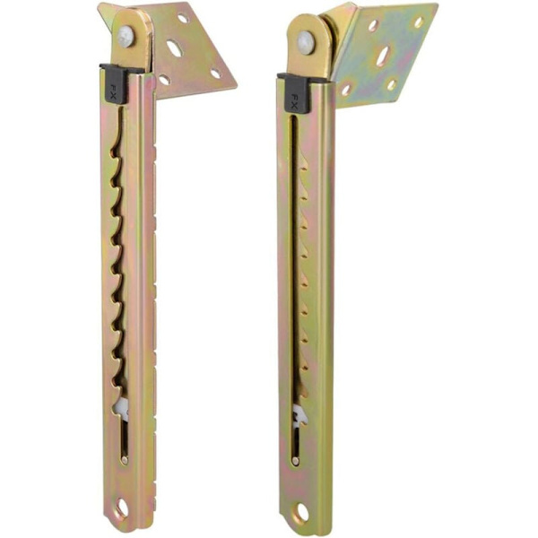 Par justerbare hengsler for kontor, fisker, enveis trekk, løfte stang, 10-posisjons justerbar hengselbrakett, 250 mm lang