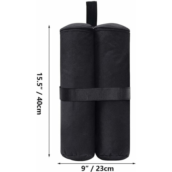 4 Pakning Gazebo Sandbag Industriell Kvalitet Heavy Duty Dobbeltsøm Sandbag Telt Pop Up Canopy Vekte Føtter Bag