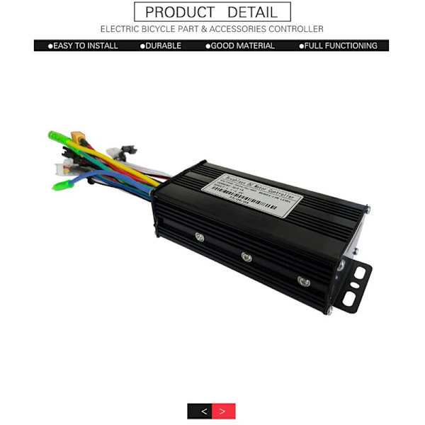 24V36V48V 500W 750W Børsteløs Hall Controller 126A Tre-Mode Sinus Bølge Controller Ebike Controller
