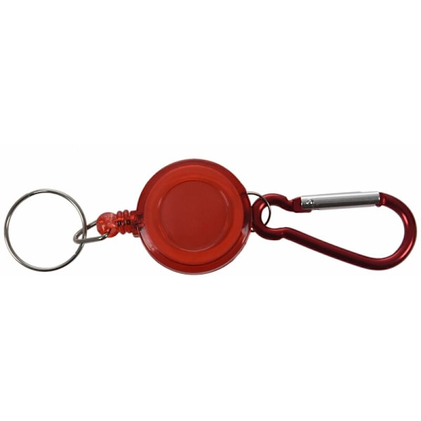 2 stk. Badge Reel - ID-kort Holder Yoyo Ski Retraherbar Farge: Rød Antall: 2 stk