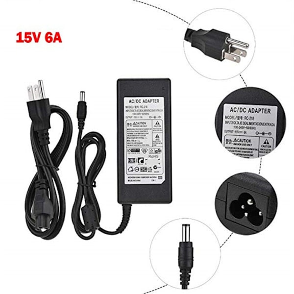 B6 80W 6A Balansladdare Modell Li-Po / Li-Fe Ni- Li- Ni-Cd Batteri PB T-kontakt med 15V Adapter 66A EU