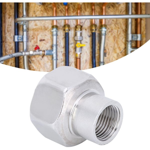 1/2 tum NPT hona till 1 tum NPT hona reducer koppling sexkant anslutningsrör adapter