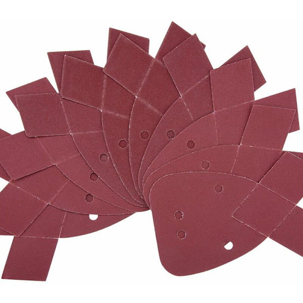 20 st triangelformade slippapper, 180 korn, för Black and Decker detaljslip