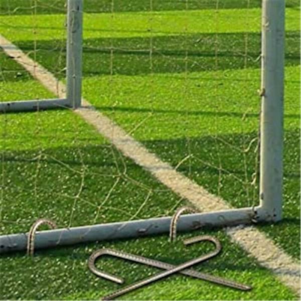 Maahan kiinnitettävät tapit, 4 kpl Maan ankkurointiterästä kiinnitystapit Raskaat puutarhan tapit J-koukku telttapit trampolinille, telttailuun, aitaan ja puutarhaan