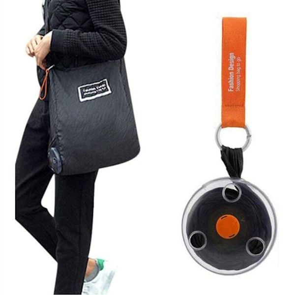 Retractable Disc Shopping, Folding Shopping Bag, Portable Grocery Bag Reusable Shoulder Bag Organizer, Creative Suitable for Outdoor Travel Supermar