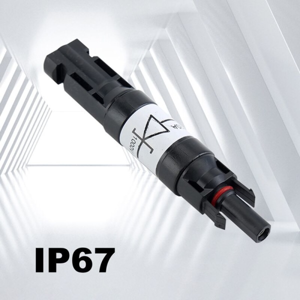 Aurinkoliittimen osat vedenpitävällä diodi PV-liittimellä DC1000V 20A IP67 PPO-urosliitinpistorasia