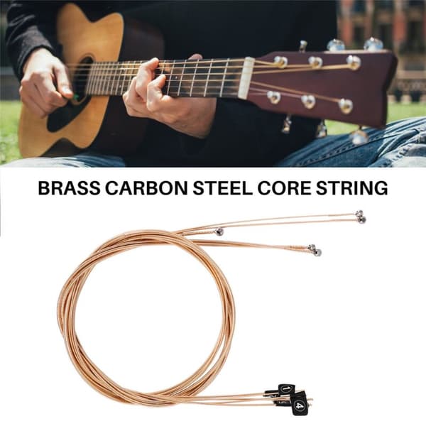 5-pack Akustiska Bassträngar Mässing Stål Bas för Musikinstrument Del