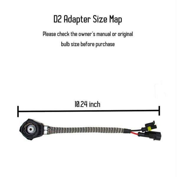 4X D2S/D4S HID Xenon Pære Adapter Stik Stik Kabel Ledningsnet