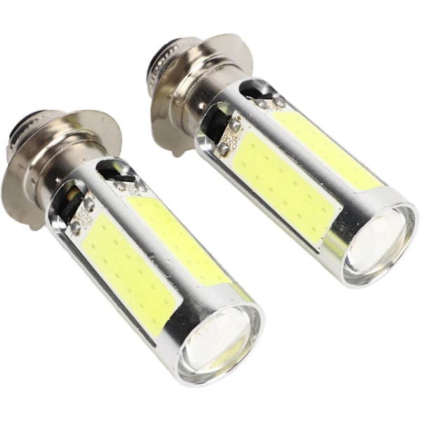LED-lampa för Suzuki Ltz 12V30/30W HS/P15D-25-1 12V-lampor, 2x 6000K H6M COB Vit LED-färg Motorcykel/ATV Dimljuslampa (PX15d P15D25-1)
